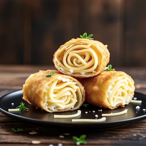 Cheese Egg Roll with String Cheese