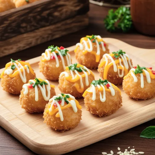 Tofu Mentaiko Mayo Cheese Balls