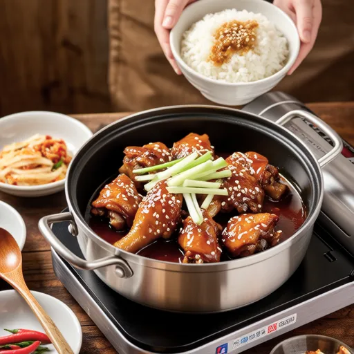 Galbi Chicken (Korean-style Chicken with Rice Cake)