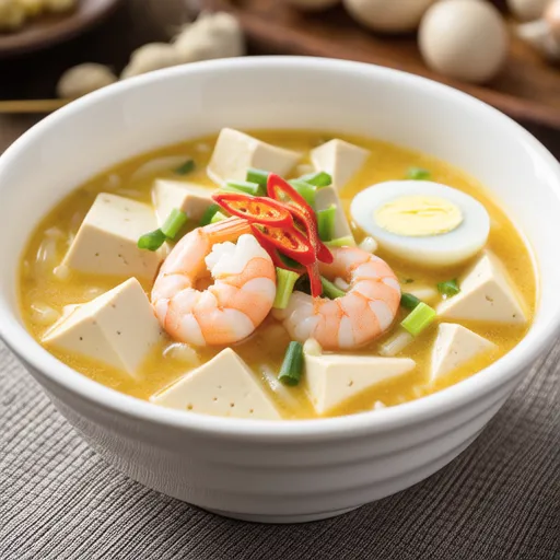 Soft Tofu Shrimp Soup