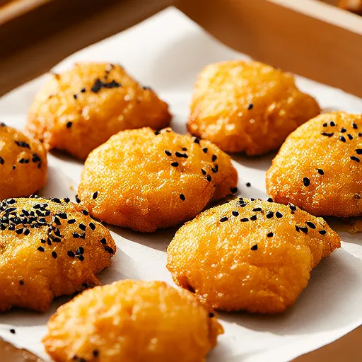 Bolinho de Batata-Doce com Gergelim na Fritadeira a Ar