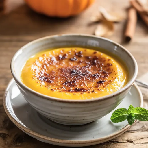 Pumpkin Brûlée Pudding Ice