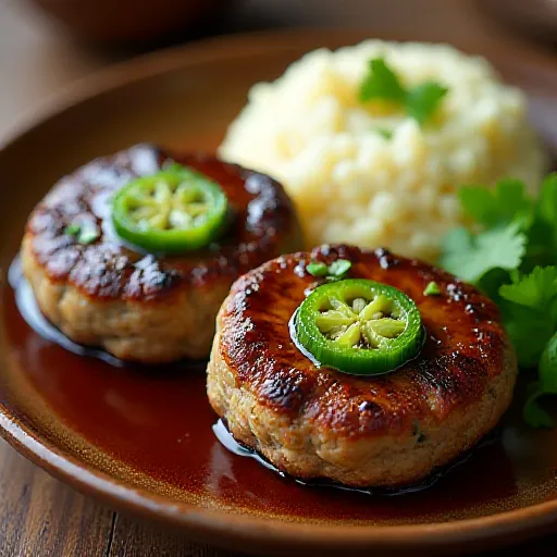 Okra Hamburg Steak
