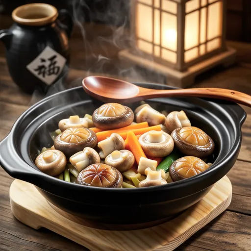 Simmered Enoki Mushrooms and Satsuma-age