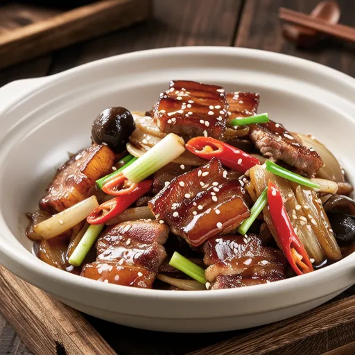 Stir-fried Pork Cheek with Vegetables