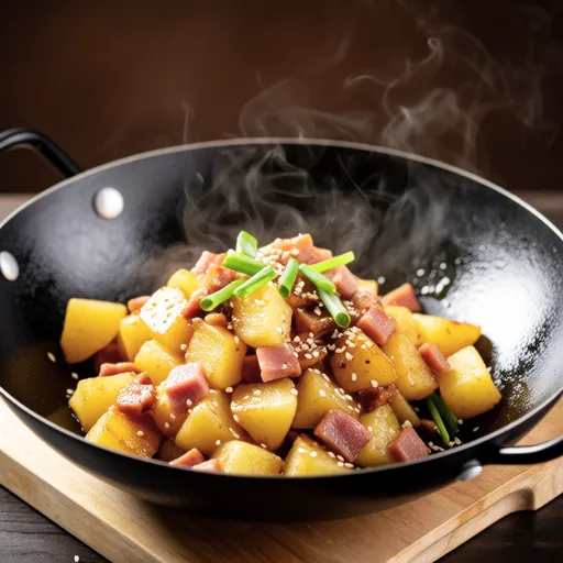 Ham and Potato Stir-fry