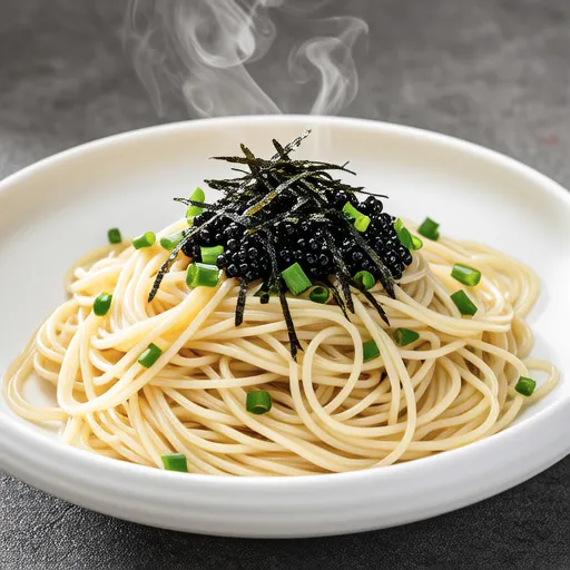Mentaiko and Natto Japanese-style Pasta