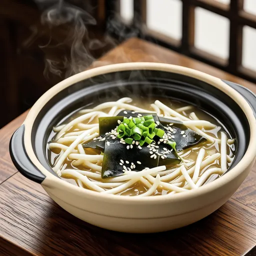 Bean Sprout and Wakame Chinese Soup