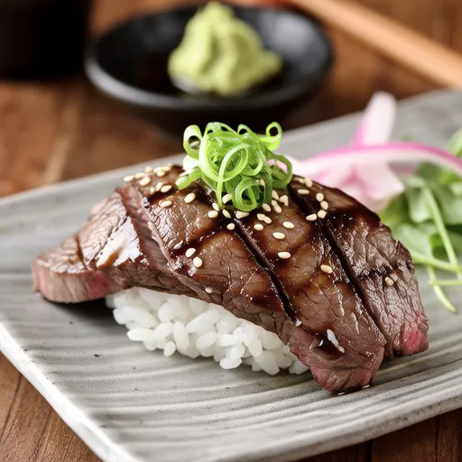 Beef Steak Sushi
