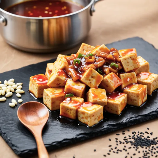 Air Fryer Tofu with Sweet and Spicy Sauce