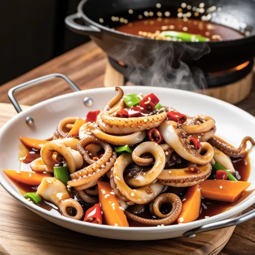 Stir-fried Squid with Oyster Sauce