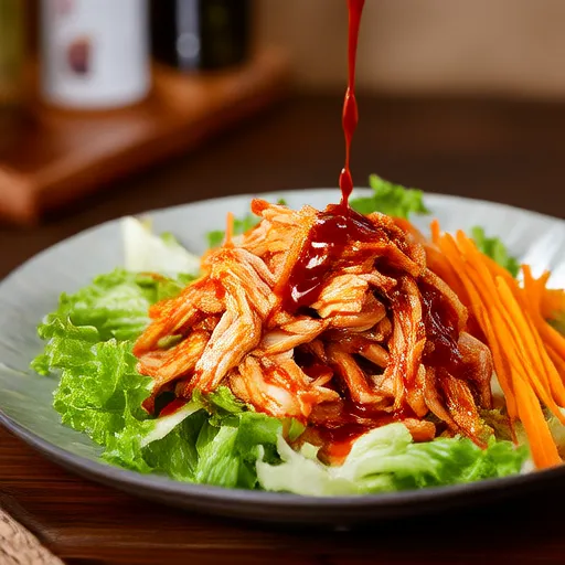 Salada picante de frango