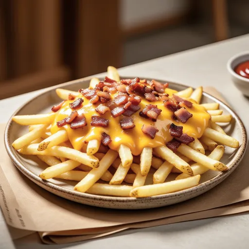Cheese French Fries with Bacon