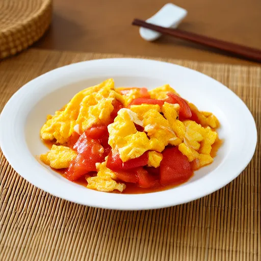 Uova strapazzate con pomodori