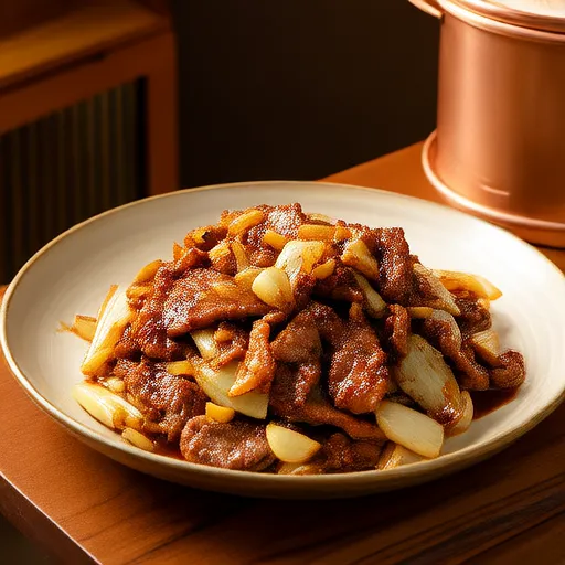 Stir-fried Pork with Onion and Garlic
