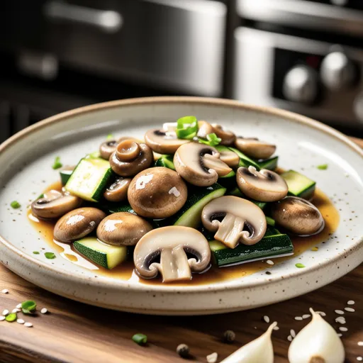 Stir-fried Mushrooms and Vegetables
