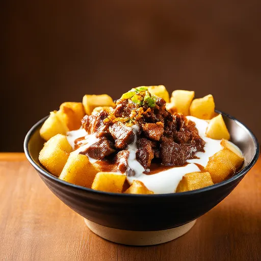 Beef and Plantain Yogurt Bowl
