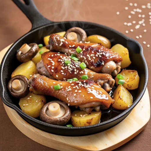 Sweet Potato and Maitake Mushroom Stir-fry with Sweet Vinegar
