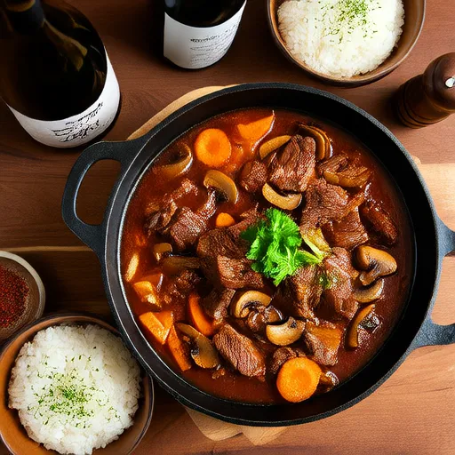 Beef and Vegetable Stew Rice