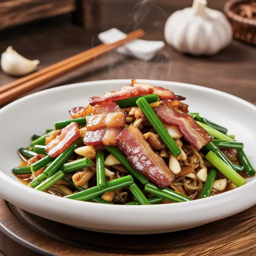 Bacon Stir-fried Bean Sprouts