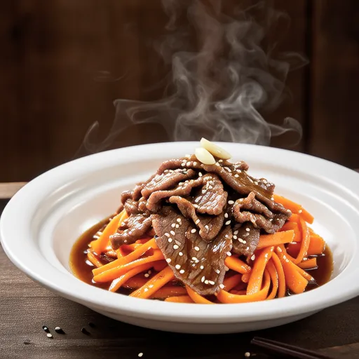 Garlic Stir-fried Beef and Carrot