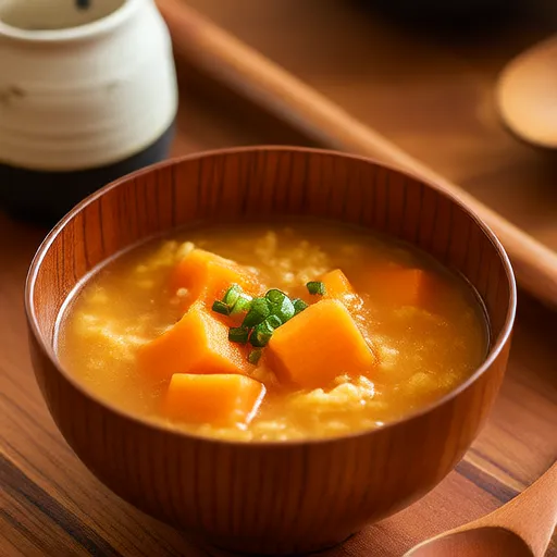 Kürbis-Miso-Suppe