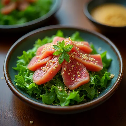 Tatsoi and Tuna Sesame Salad