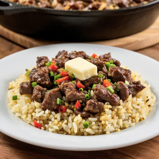 Beef Steak Garlic Butter Fried Rice