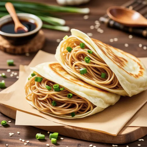 Chive and Glass Noodle Pancakes