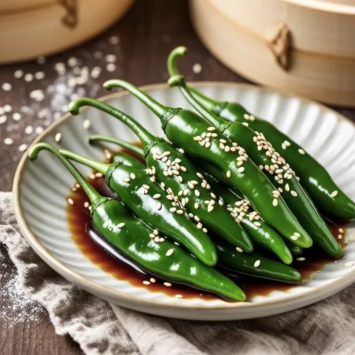 Steamed Shishito Peppers