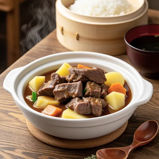 Japanese-style Beef and Potato Stew (Nikujaga)