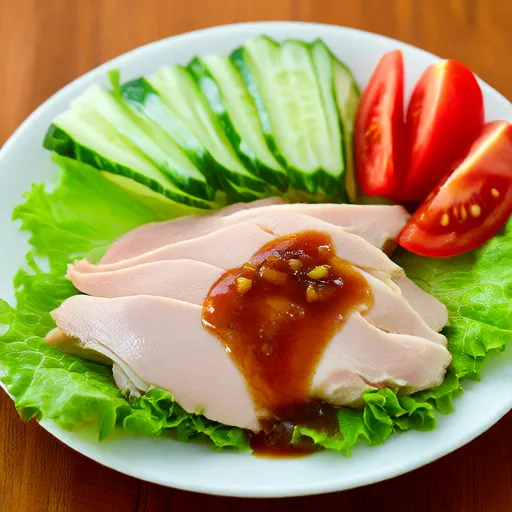 蒸鸡胸肉沙拉