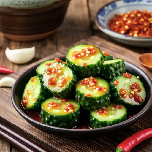 Simple Korean Cucumber Kimchi