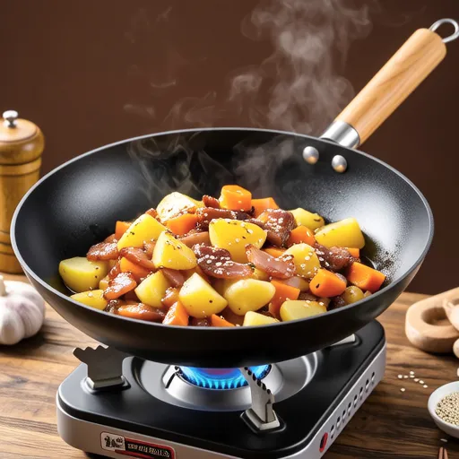 Ham and Potato Stir-fry