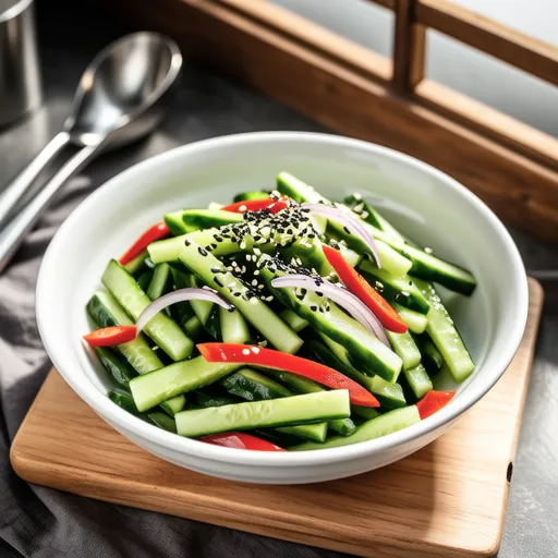 Spicy and Sweet Cucumber Salad