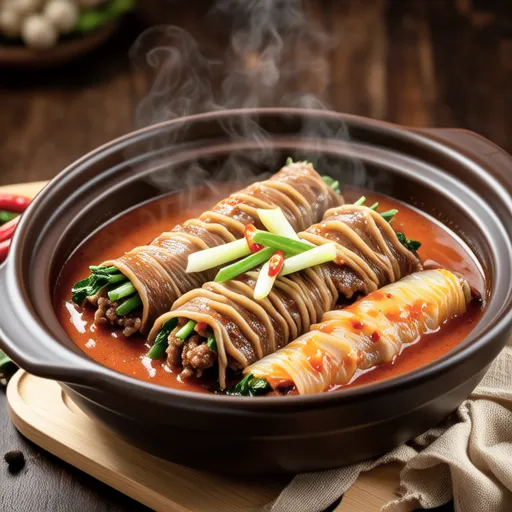 Samgyeopsal Kimchi Roll Stew