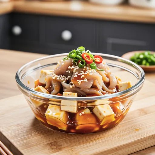 Tuna and Carrot Salad with Fried Tofu