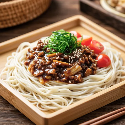 Soba Noodles with Miso Mackerel and Tomato
