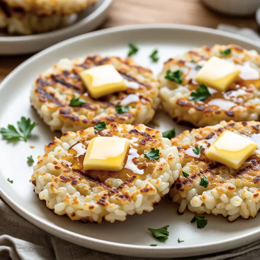 Cheese Butter Grilled Rice Cake