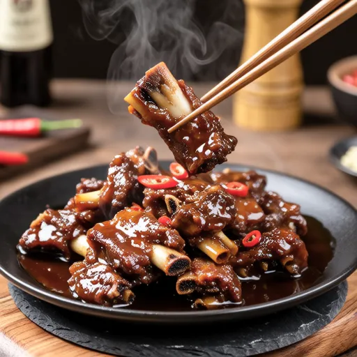 Sweet and Spicy Braised Spare Ribs