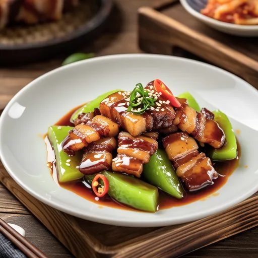 Stir-fried Bitter Melon and Pork with Kimchi