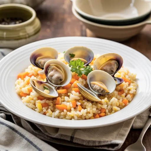 Clam and Carrot Butter Pilaf