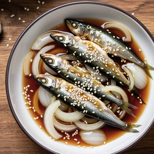 Iwashi with Onion Sauce