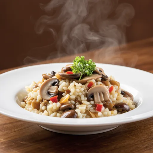 Soy Milk Mushroom Risotto