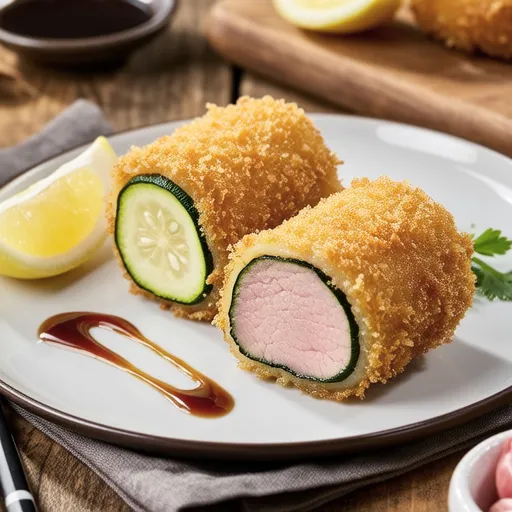 ズッキーニ巻き豚カツ
