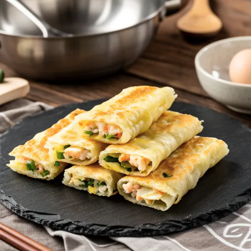 Crab Stick Pancakes (Korean Style)