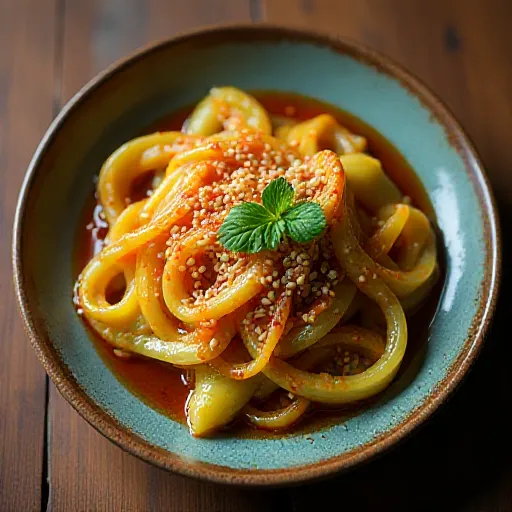 Garlic Scape Gochujang Side Dish