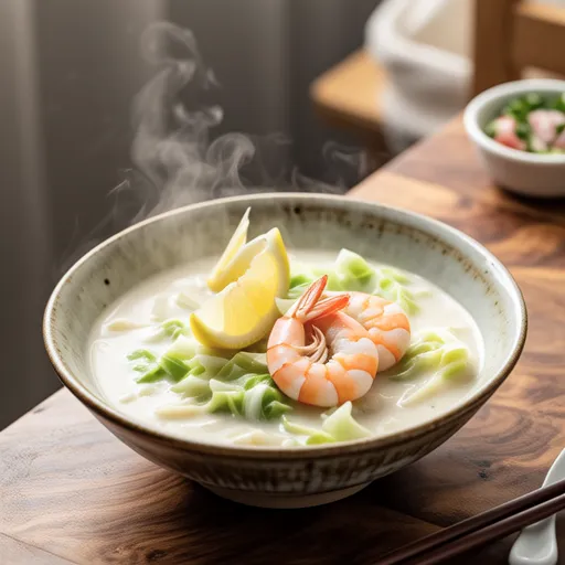 Shrimp and Cabbage Lemon Cream Stew