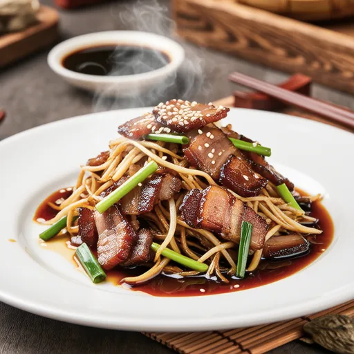 Stir-fried Pork Loin with Bean Sprouts