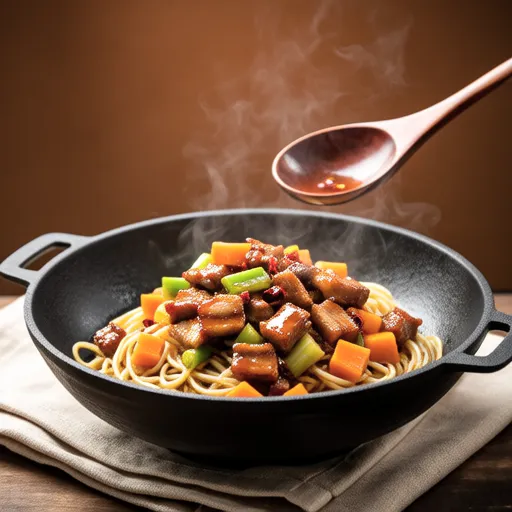 Sweet and Spicy Stir-fried Pork with Shirataki